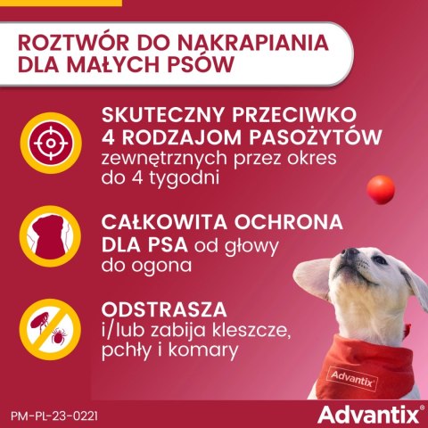 Bayer Advantix Krople Na Kleszcze I Pchły 4x1ml Bayer Advantix Krople Na Kleszcze I Pchły 4x1ml