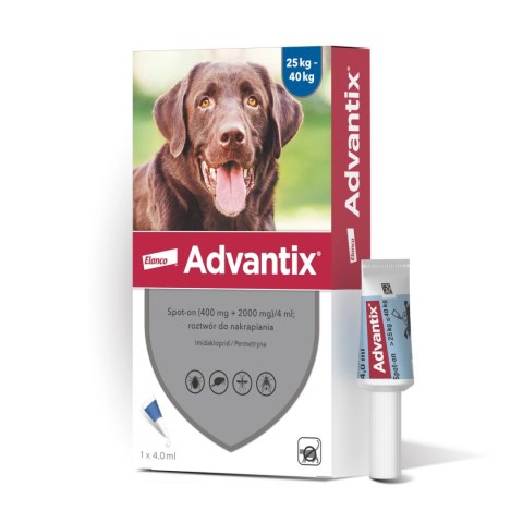 Bayer Advantix Krople Na Kleszcze I Pchły 4ml Bayer Advantix Krople Na Kleszcze I Pchły 4ml