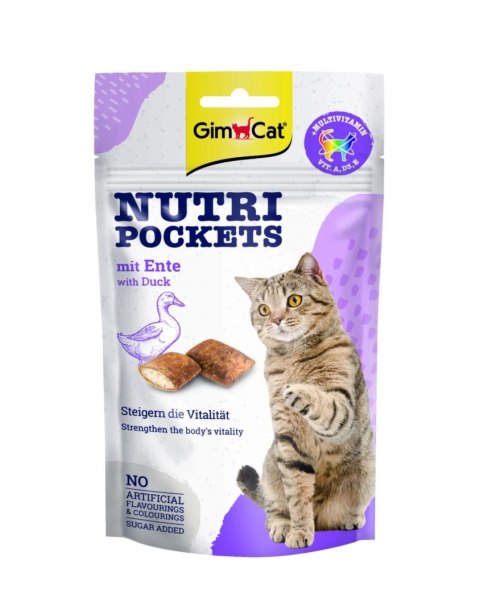 GIMCAT NUTRI POCKETS Przysmak z kaczką 60g GIMCAT NUTRI POCKETS Przysmak z kaczką 60g