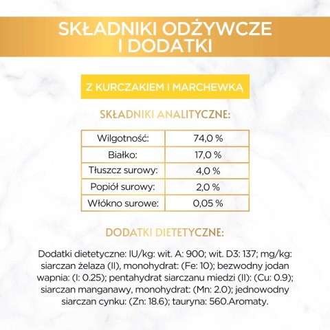 Purina Gourmet Gold Savoury Cake z kurczakiem i marchewką 85g Purina Gourmet Gold Savoury Cake z kurczakiem i marchewką 85g