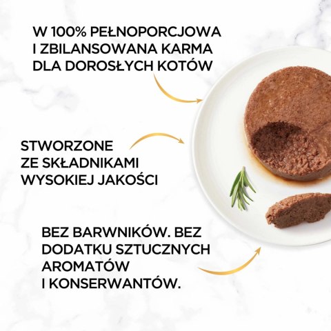 Purina Gourmet Gold mus z wołowiną 85g Purina Gourmet Gold mus z wołowiną 85g