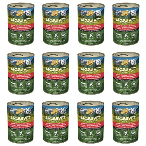 ARQUIVET MOKRA KARMA DLA PSA Z wołowiną i kurczakiem 12x400G ARQUIVET MOKRA KARMA DLA PSA Z wołowiną i kurczakiem 12x400G