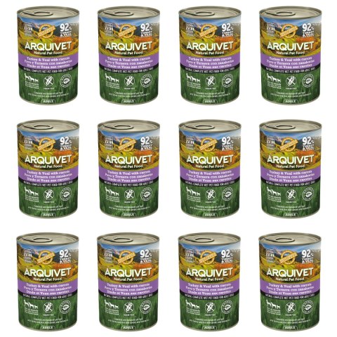 Arquivet mokra karma dla psa z indykiem i cielęciną 12x400g Arquivet mokra karma dla psa z indykiem i cielęciną 12x400g