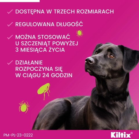 Bayer Kiltix Obroża Na Kleszcze I Pchły Dla Psa 70cm Bayer Kiltix Obroża Na Kleszcze I Pchły Dla Psa 70cm