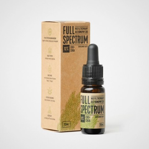 Cosma Cannabis Full Spectrum Niefiltrowany Olejek CBD+CBDA 12% Dla Ludzi 10ml Cosma Cannabis Full Spectrum Niefiltrowany Olejek CBD+CBDA 12% Dla Ludzi 10ml