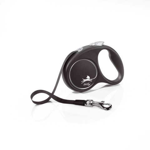 Flexi Smycz Black Design L Taśma 5m Do 50kg Czarna Flexi Smycz Black Design L Taśma 5m Do 50kg Czarna